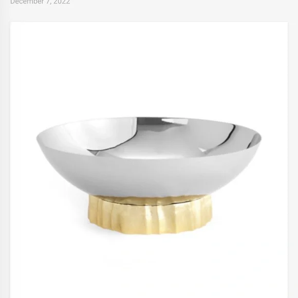 Michael Aram Driftwood Gold Large Bowl. Sealed in box. - Picture 1 of 9